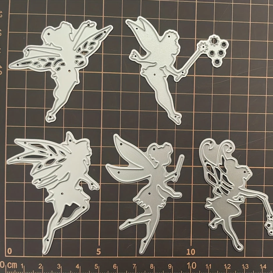 5pcs Magic Fairy Metal Cutting Dies Scrapbooking Template Greeting Card Handmad