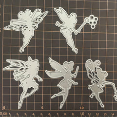 5pcs Magic Fairy Metal Cutting Dies Scrapbooking Template Greeting Card Handmad