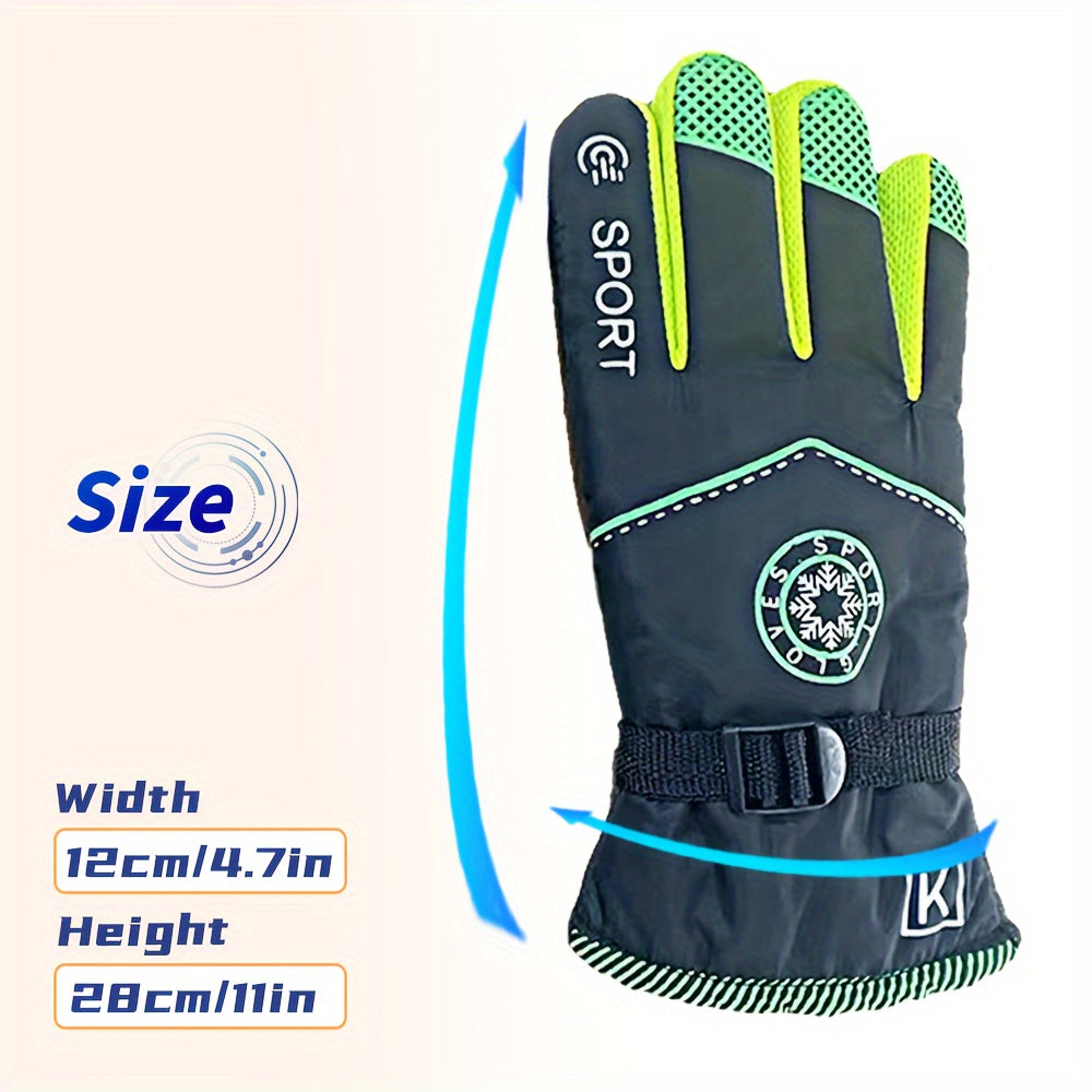 Winter Fleece Lined Waterproof Touch Screen Gloves