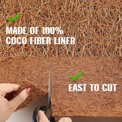 Coconut Liners for Planters - Window Boxes, Flower Baskets, Garden Decor