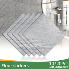 PVC Marble Floor Stickers Self Adhesive Waterproof Bathroom Decoration