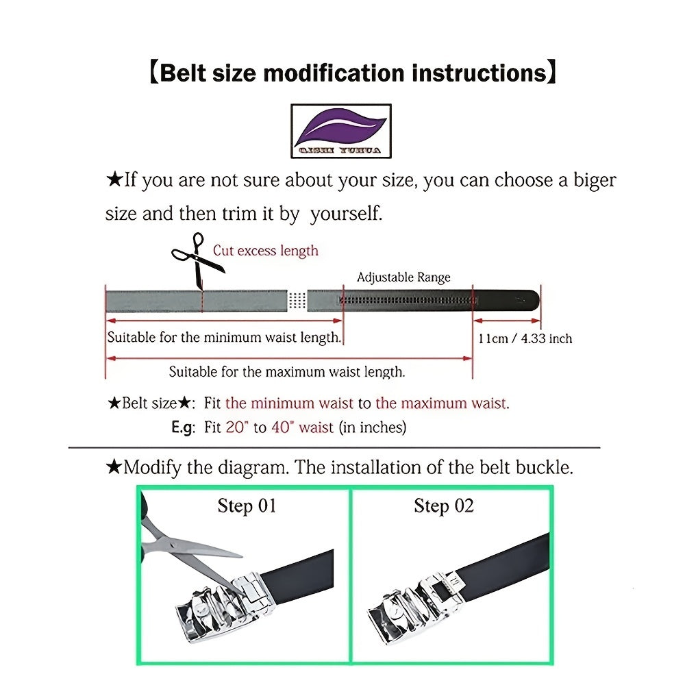 Men's Auto Buckle Belt for Business Working