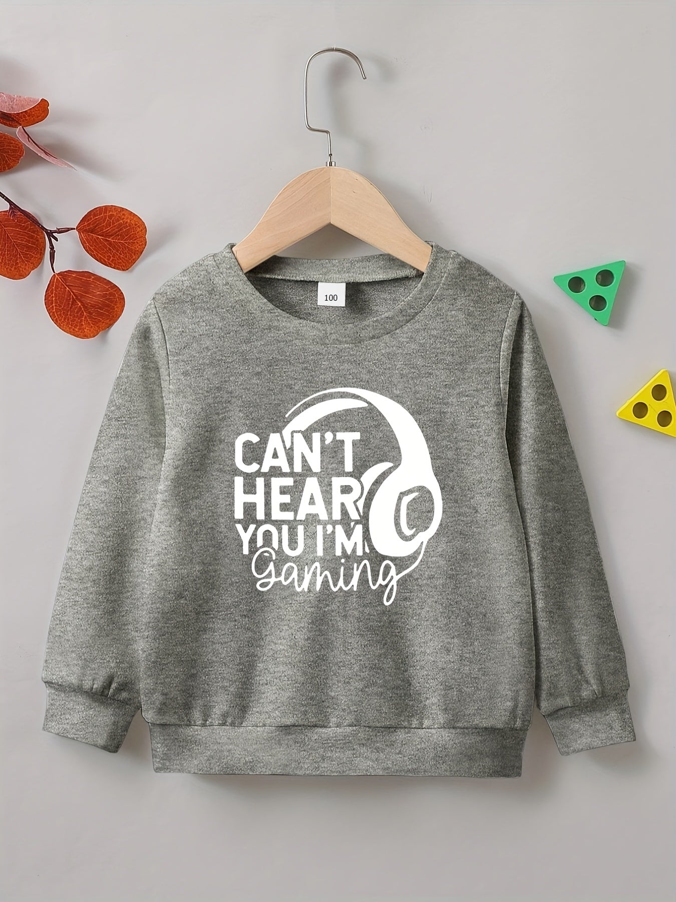 CAN'T HERE I'M GAMING Boys Sweatshirt