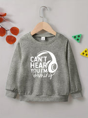 CAN'T HERE I'M GAMING Boys Sweatshirt