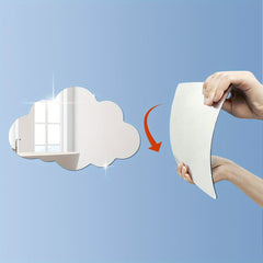 Acrylic Cloud Mirror Stickers for Kids and Girls