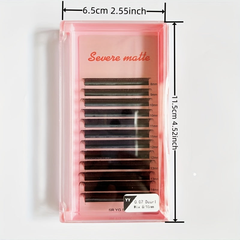 YY Shape Lashes Natural Crossed Eyelash Extensions Individual Curling Lashes