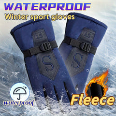 Winter Fleece Lined Warm Gloves For Women Men Ski Gloves