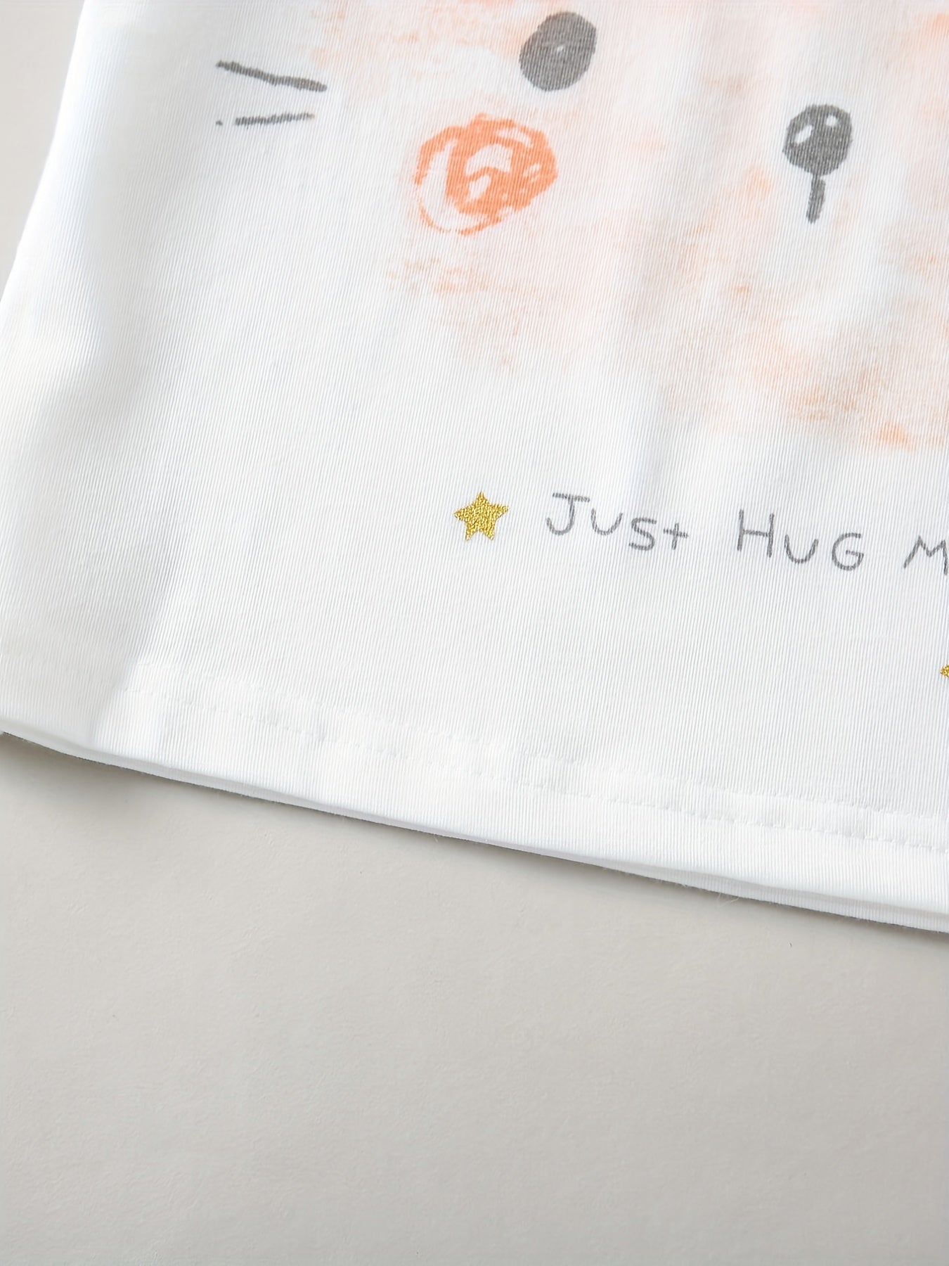 Girl's 2pcs Pajamas Set Cartoon Cat & Polka Dot Print Loungewear