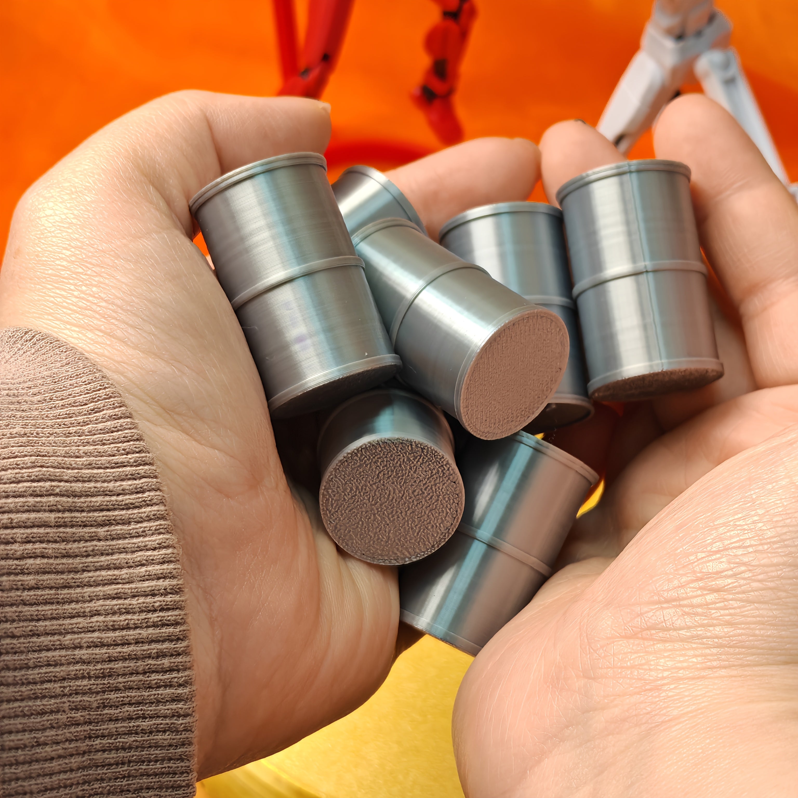 9 Mini Buckets Set for Game Scenes and Collections
