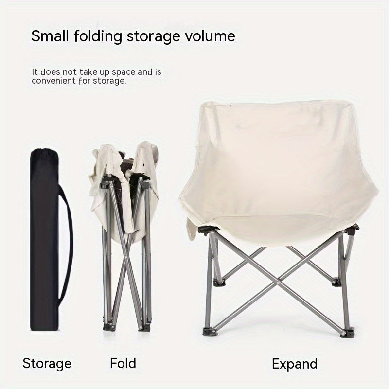 Folding Moon Chair for Outdoor Beach Camping