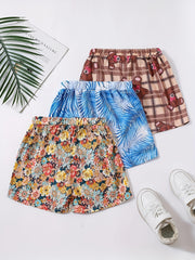 Girls' Hawaiian Style Beach Shorts Set