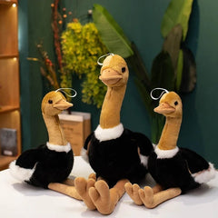 Ugly Ostrich Plush Toy Soft Stuffed Animal Decor with Expressive Eyes