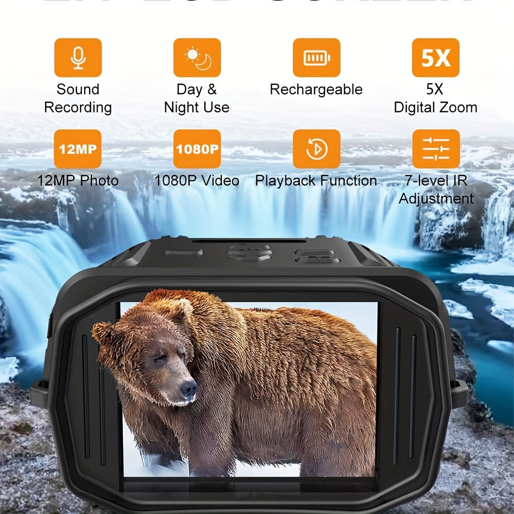 R18 Rechargeable Night Vision Binoculars 5x Zoom Waterproof
