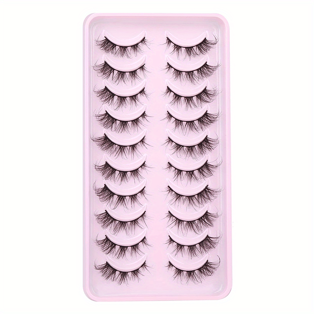 Natural Fox Eye Lashes Cluster Individual D Curling False Eyelashes Extensions