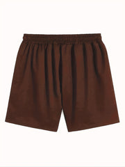 3 Pcs Men's Classic Comfy Elastic Waist Shorts for Summer