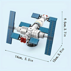 DIY Space Station Building Blocks Model Toy