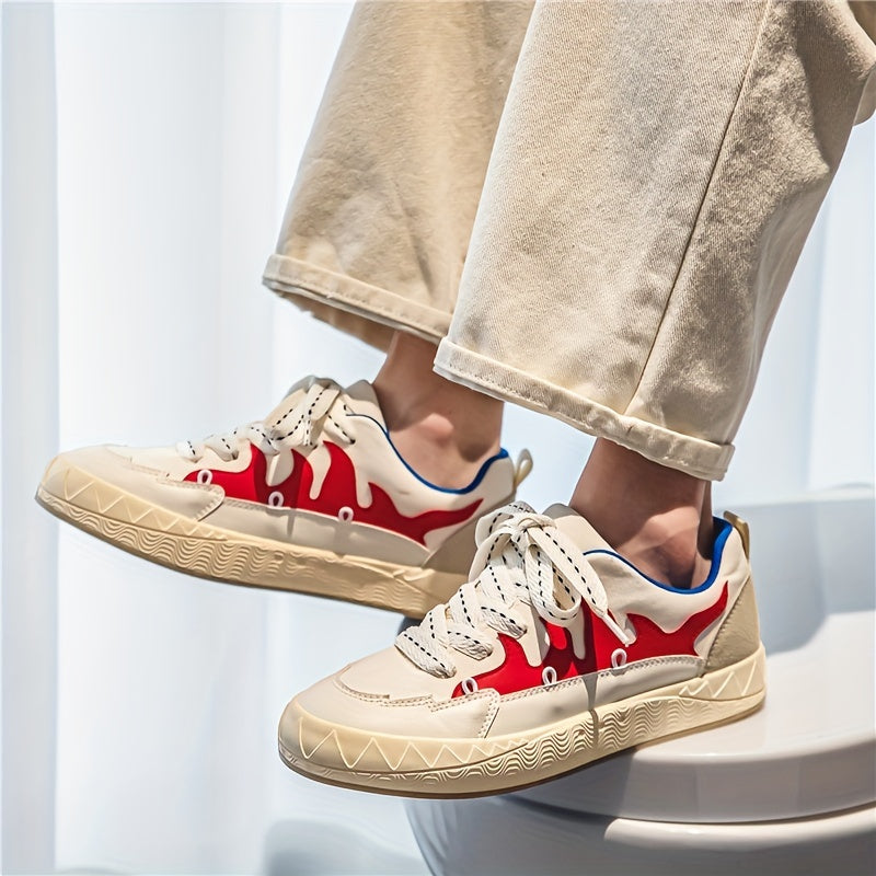 Men's Vintage Style Lace-up Skate Sneakers