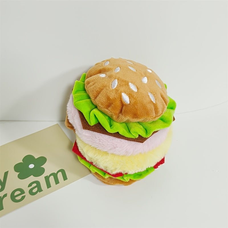 Hamburger Plush Earmuffs for Women Soft Faux Fur Ear Warmers