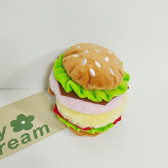 Hamburger Plush Earmuffs for Women Soft Faux Fur Ear Warmers