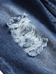 Men's Street Style Distressed Denim Shorts