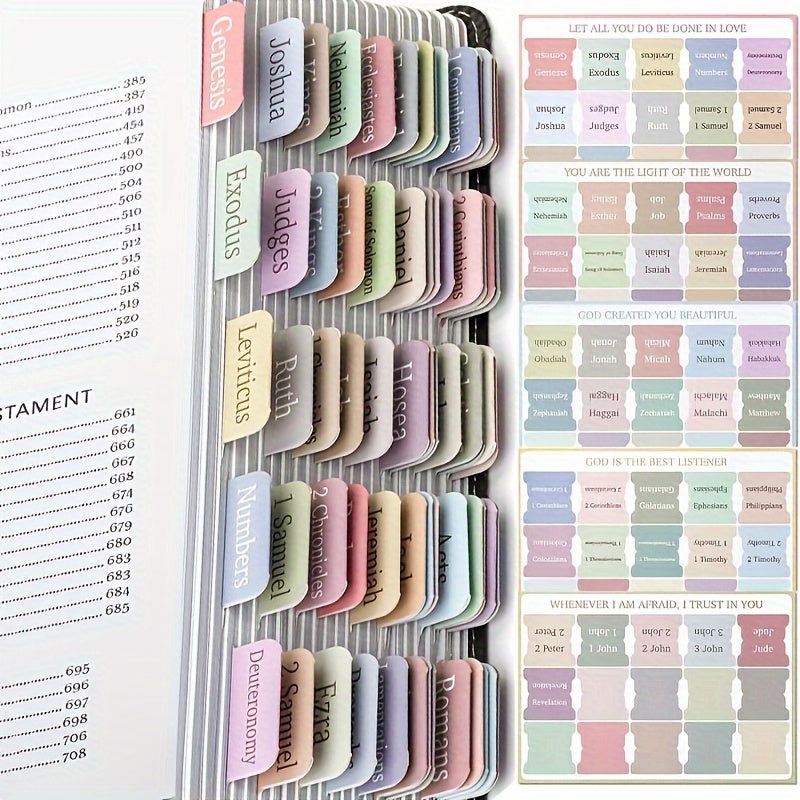 Bible Tabs 75 Tabs Minimal Morandi Laminated Tabs For Women And Men