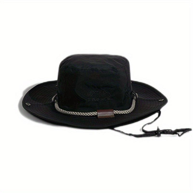 Men's Wide Brim Sun Hat for Fishing and Hiking