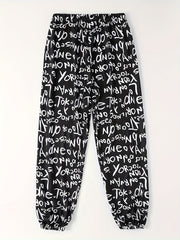 Allover Print Drawstring Cropped Pants Women's Beachwear