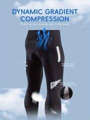 Men's Cycling Pants Padded Seat Stretchy Bike Leggings