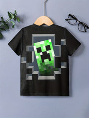 Boys Girls 3D Print Tee Stylish Street Wear