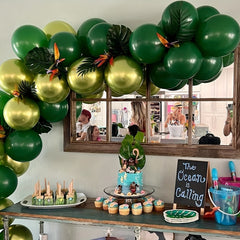Dark Green Party Latex Balloons Garland Arch Kit Baby Shower Graduation
