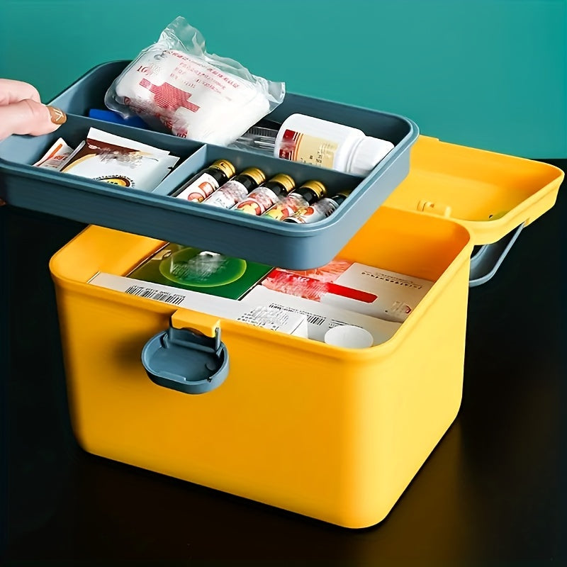 Family Medicine Box Large Capacity Household First Aid Box Car Travel