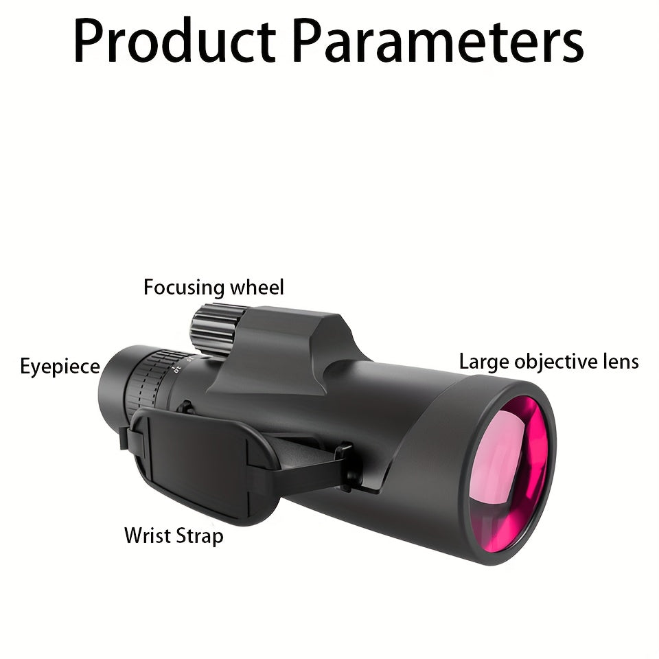 30X50 HD Zoom Monocular IPX7 Waterproof For Outdoor Sports Hiking