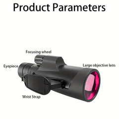 30X50 HD Zoom Monocular IPX7 Waterproof For Outdoor Sports Hiking