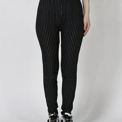 Striped Skinny Leggings Casual Stretchy Leggings Women's Clothing