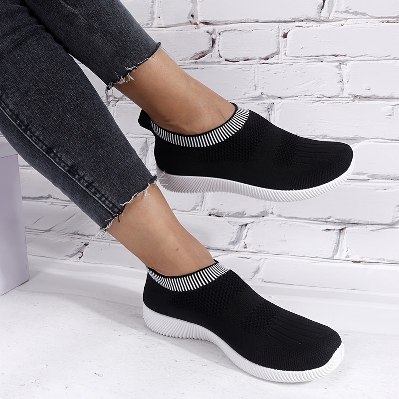Women's Mesh Slip-On Sneakers Lightweight Running Shoes