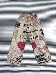 Wide Leg Pocket Pants Spring/Fall Women's Clothing
