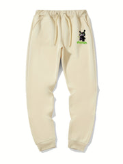 Cartoon Print Men's Drawstring Sweatpants With Pockets