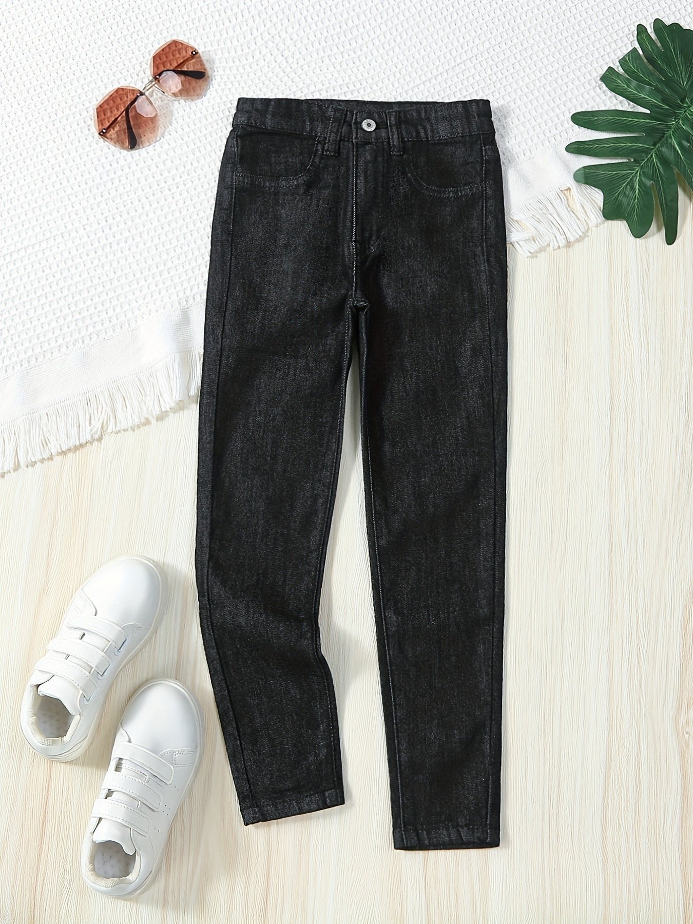 Girls Skinny Jeans Casual Stretch Denim Trousers For Street Outfit