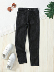 Girls Skinny Jeans Casual Stretch Denim Trousers For Street Outfit