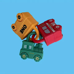 Train Puzzle Toy Set Educational Interactive Unlocking Toy for Kids