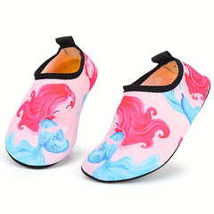 Mermaid Water Shoes Girls Anti Skid Quick Drying for Beach Swim