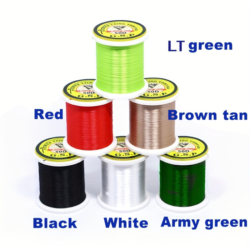 2 Spools 50D Fly Tying PE Line Ultra Strong Fishing Material