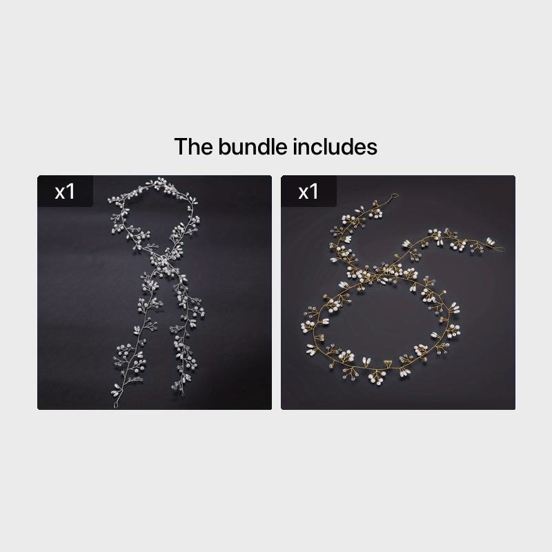 Bridal Pearl Braided Hairband Wedding Dress Accessories
