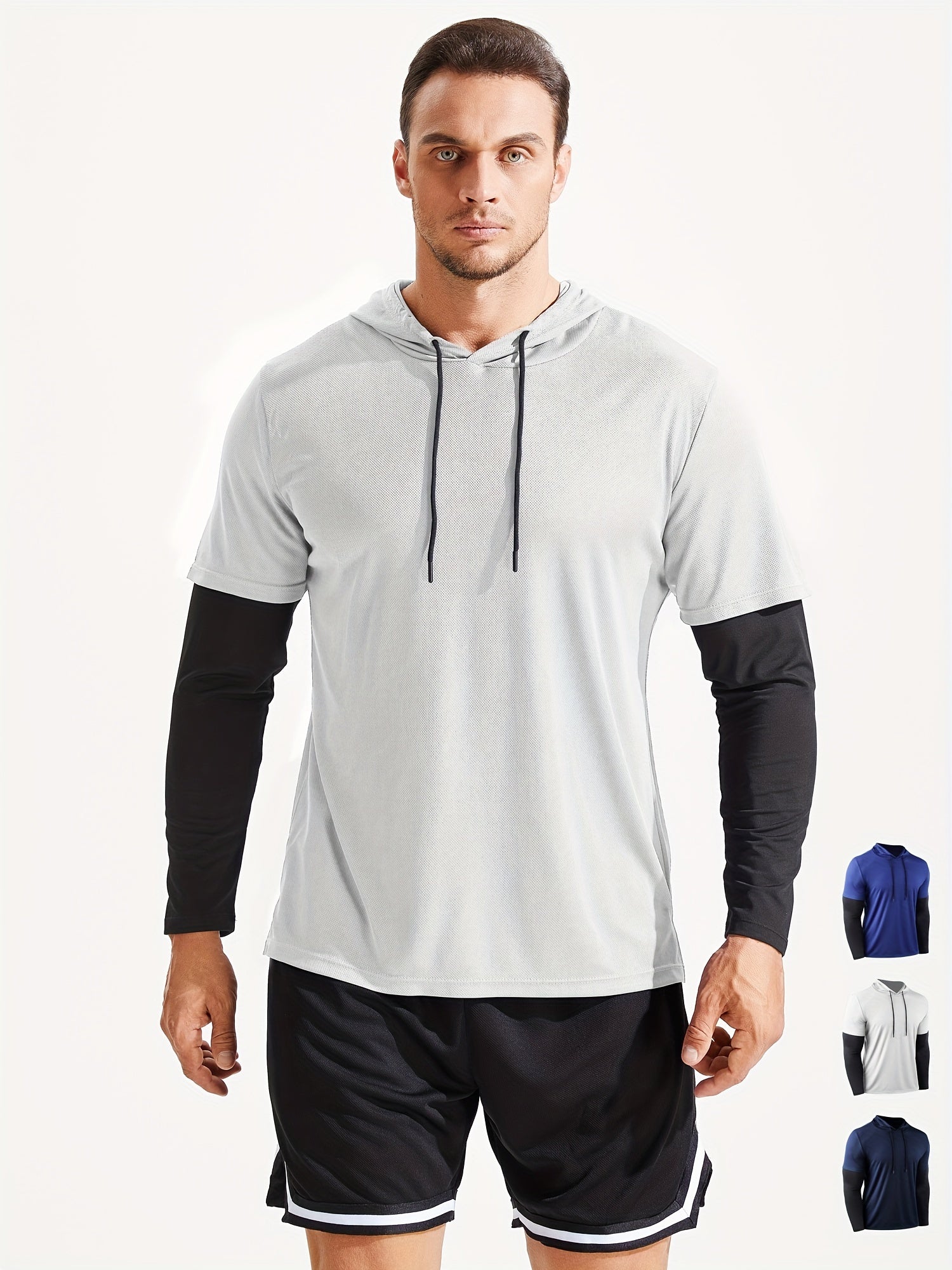Men's Training Hoodie Quick Drying Gym Clothing