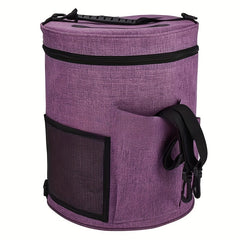 Round Crochet Tool Storage Bag Knitting Wool Sweater Glove Scarf