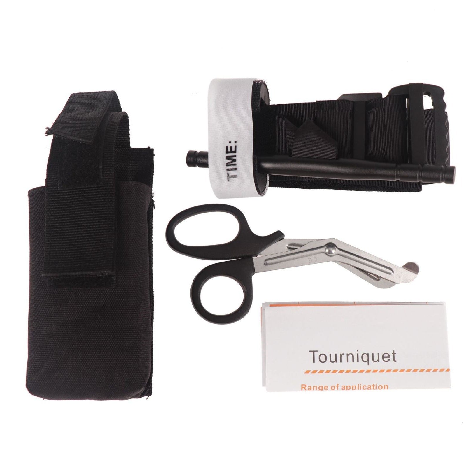 Tactical Self Rescue Survival Kit with Tourniquet and Molle Pouch