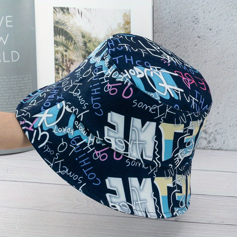 Harajuku Fisherman Hat Graffiti Version Summer Sunshade Hat