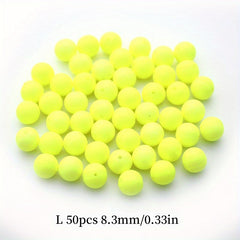 50pcs Fishing Floats Fluorescent Bobbers Foam Balls - Fishing Tackle