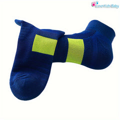 Unisex Kid's Solid Towel Sole Sport Socks Non Slip Breathable Quick Dry Socks