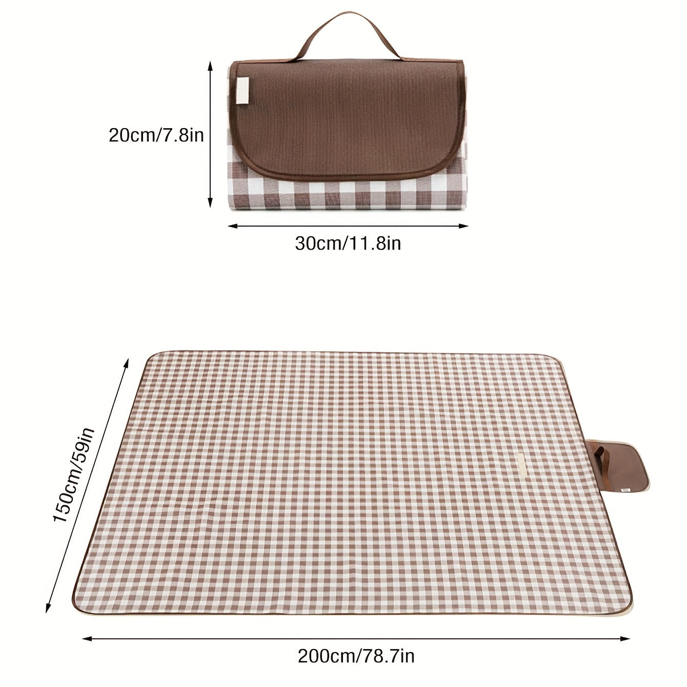 Extra Large Outdoor Picnic Beach Blanket Waterproof Mat for Camping Hiking